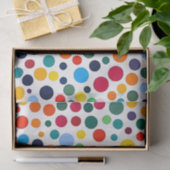 Colored Polka Dot Confetti Seidenpapier (Geschenk)