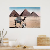 Colored Pyramid Vintage Poster (Küche)