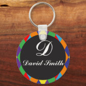 Colored Rhombus Schlüsselanhänger (Vorderseite)