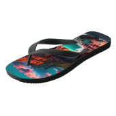 Colored Skull Head Badesandalen (Schrägansicht)