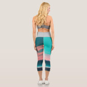 Colored Skull Head Capri Leggings (Rückseite)