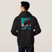 Colored Skull Head Hoodie (Schwarz voll)