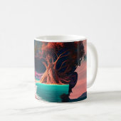 Colored Skull Head Kaffeetasse (VorderseiteRechts)