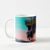 Colored Skull Head Kaffeetasse (Links)