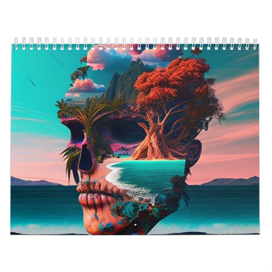 Colored skull head kalender (Titelbild)