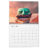 Colored skull head kalender (Mär 2027)