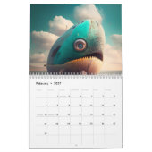 Colored skull head kalender (Feb 2027)