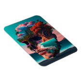 Colored Skull Head Magnet (Rechte Seite)