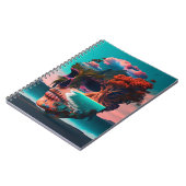 Colored skull head notizblock (Linke Seite)