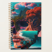 Colored skull head planer (Vorderseite)