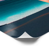 Colored skull head poster (Ecke)