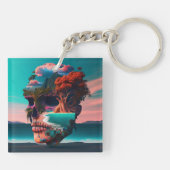 Colored skull head schlüsselanhänger (Rückseite)