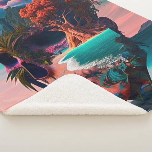 Colored Skull Head Sherpadecke (3/4)