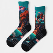 Colored skull head socken (Links)