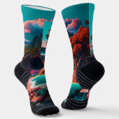 Colored skull head socken (Gewinkelt)