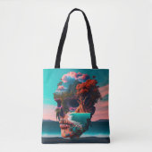 Colored skull head tasche (Vorderseite)