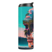 Colored Skull Head Thermosbecher (Nach links gedreht)