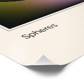 Colored Spheres Poster (Ecke)