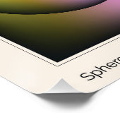 Colored Spheres Poster (Ecke)
