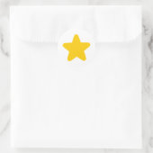 Colored Star Runder Aufkleber (Tasche)