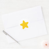 Colored Star Runder Aufkleber (Umschlag)
