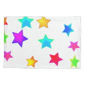 Colored Stars Pillow Case Kissenbezug (Rückseite)