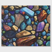 Colored Stone Mosaic Muster Geschenkpapier (Flach)