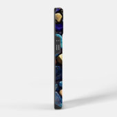 Colored Stone Mosaic Muster iPhone Hülle (Rechte Seite)