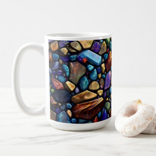 Colored Stone Mosaic Muster Kaffeetasse