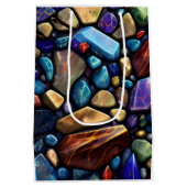 Colored Stone Mosaic Muster Mittlere Geschenktüte (Rückseite)