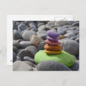 Colored stones postkarte (Vorne/Hinten)