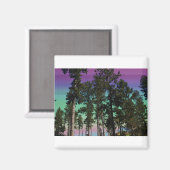 Colored Tree Magnet (Vorderseite/Rückseite)