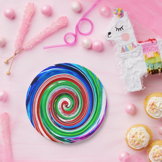 colored vortex pappteller (Party)