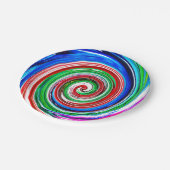 colored vortex pappteller (Schrägansicht)