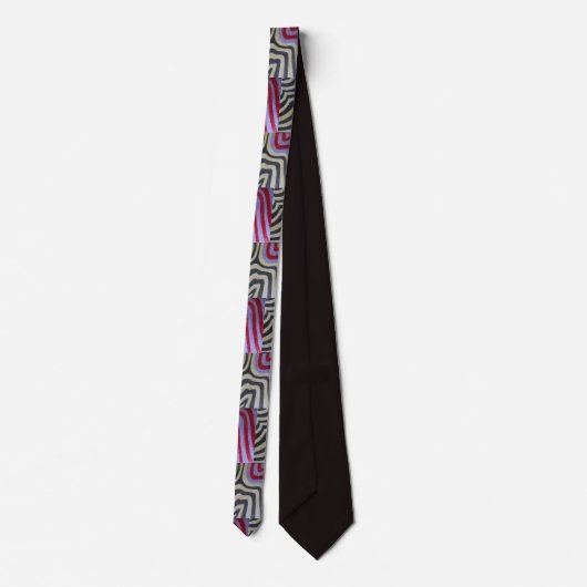 Colored Waves Neck Tie Krawatte (Rückseite)
