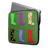 Colored Wellies Laptopschutzhülle (Vorderseite Links)