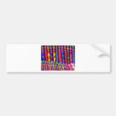 Colored Woven Cloud Autoaufkleber (Vorne)