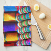 Colored Woven Cloud Geschirrtuch (Viertel Falte)