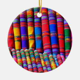 Colored Woven Cloud Keramikornament