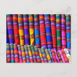 Colored Woven Cloud Postkarte