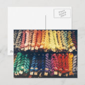 COLORED YARNS LIBERTY POSTKARTE (Vorne/Hinten)