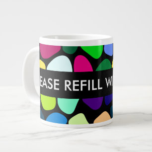 Colorede Flat Stone Mosaic I + Ihre Ideen Jumbo-Tasse