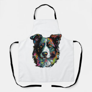 Colorepup Portraits' Border Collie niedliche Kunst Schürze