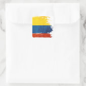 Colores de Colombia Quadratischer Aufkleber (Tasche)
