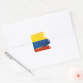 Colores de Colombia Quadratischer Aufkleber (Umschlag)