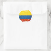Colores de Colombia Runder Aufkleber (Tasche)