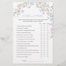 Colorfil Wildblume Brautparty Over under Game