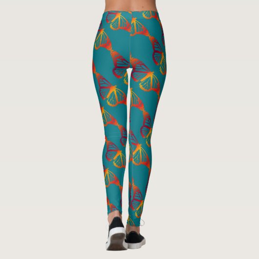 Colorfly Butterfly Silhouette Leggings (Rückseite)