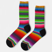 Colorfol Stripes Crew Socken (Linkes Detail)