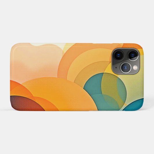 Colorfu-Abstrakte Überlappungszirkel Case-Mate iPhone Hülle (Rückseite (Horizontal))